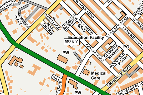 BB2 6JY map - OS OpenMap – Local (Ordnance Survey)