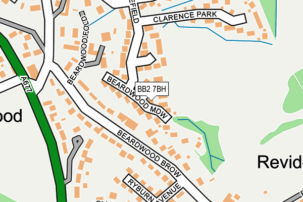 BB2 7BH map - OS OpenMap – Local (Ordnance Survey)