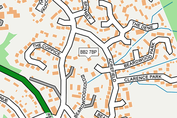 BB2 7BP map - OS OpenMap – Local (Ordnance Survey)