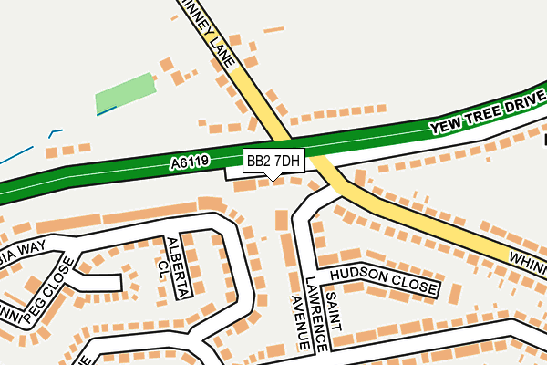BB2 7DH map - OS OpenMap – Local (Ordnance Survey)