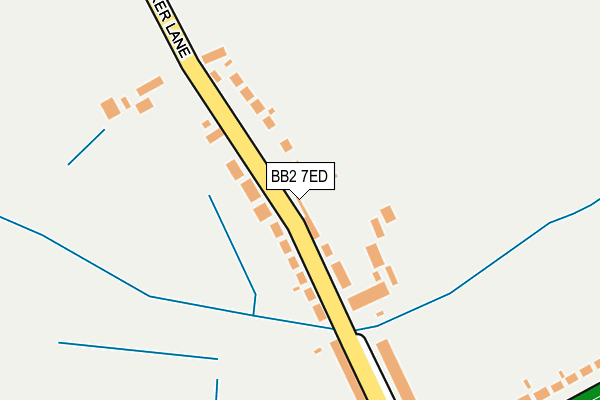 BB2 7ED map - OS OpenMap – Local (Ordnance Survey)