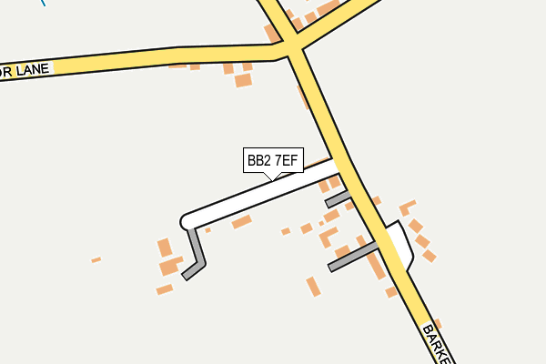 BB2 7EF map - OS OpenMap – Local (Ordnance Survey)