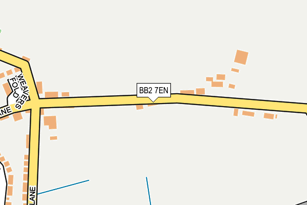 BB2 7EN map - OS OpenMap – Local (Ordnance Survey)