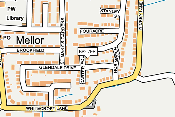 Map of MELLOR STORE LIMITED at local scale