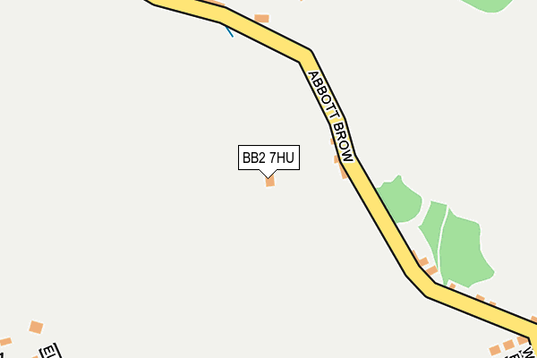 BB2 7HU map - OS OpenMap – Local (Ordnance Survey)