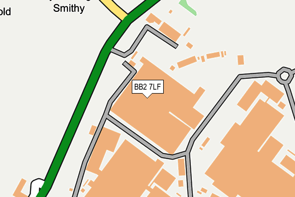 BB2 7LF map - OS OpenMap – Local (Ordnance Survey)