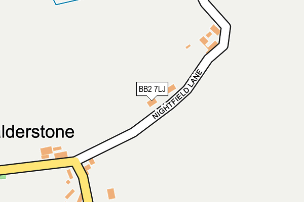 BB2 7LJ map - OS OpenMap – Local (Ordnance Survey)