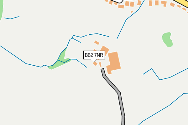 BB2 7NR map - OS OpenMap – Local (Ordnance Survey)
