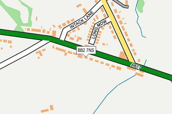 BB2 7NS map - OS OpenMap – Local (Ordnance Survey)