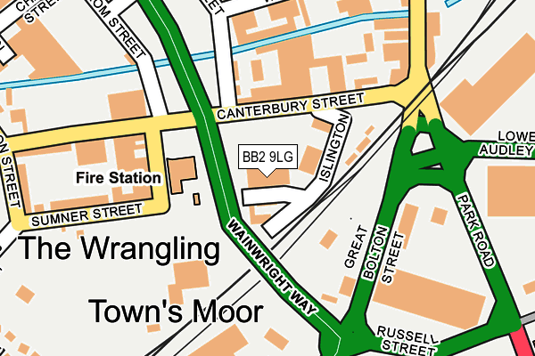 BB2 9LG map - OS OpenMap – Local (Ordnance Survey)