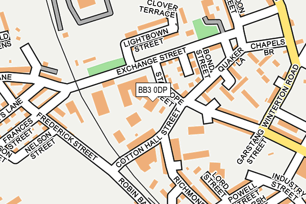 BB3 0DP map - OS OpenMap – Local (Ordnance Survey)