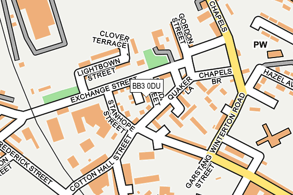 BB3 0DU map - OS OpenMap – Local (Ordnance Survey)