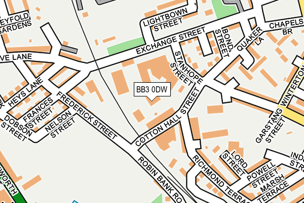 BB3 0DW map - OS OpenMap – Local (Ordnance Survey)