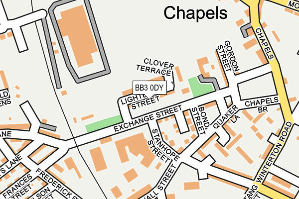 BB3 0DY map - OS OpenMap – Local (Ordnance Survey)