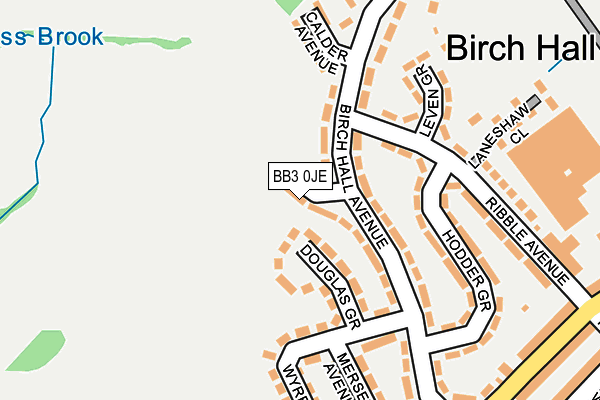 BB3 0JE map - OS OpenMap – Local (Ordnance Survey)