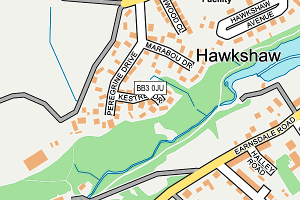 BB3 0JU map - OS OpenMap – Local (Ordnance Survey)