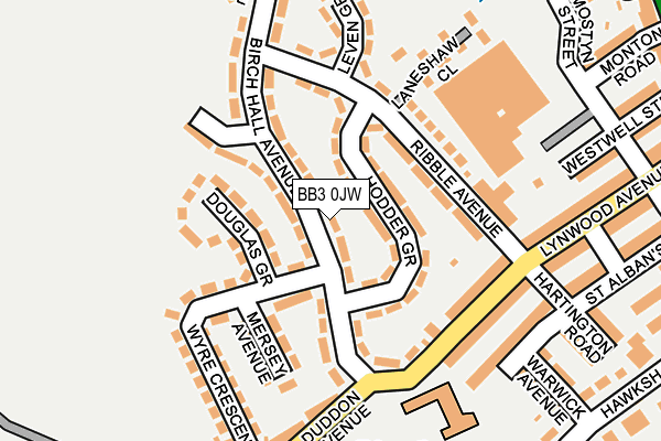 BB3 0JW map - OS OpenMap – Local (Ordnance Survey)