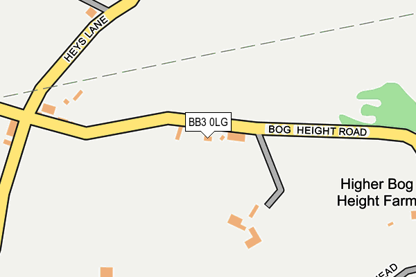 BB3 0LG map - OS OpenMap – Local (Ordnance Survey)