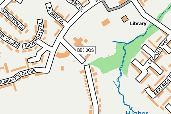 BB3 0QS map - OS OpenMap – Local (Ordnance Survey)