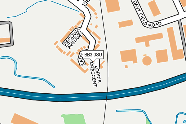 BB3 0SU map - OS OpenMap – Local (Ordnance Survey)