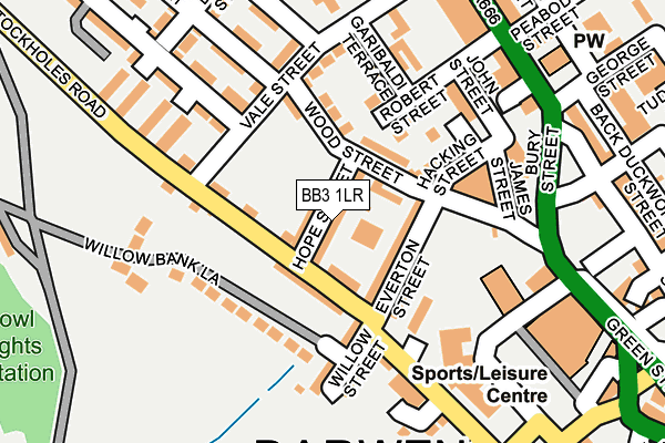 BB3 1LR map - OS OpenMap – Local (Ordnance Survey)