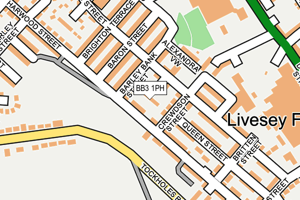 BB3 1PH map - OS OpenMap – Local (Ordnance Survey)