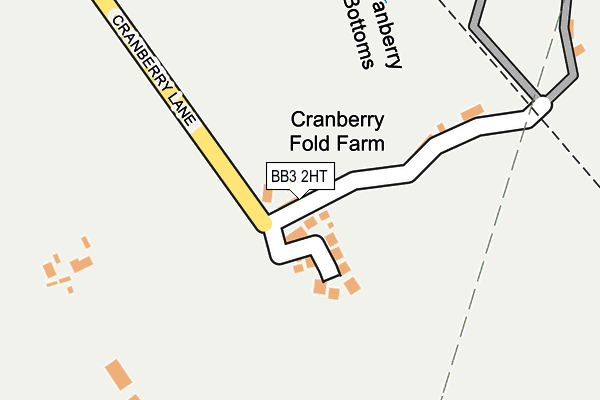 BB3 2HT map - OS OpenMap – Local (Ordnance Survey)