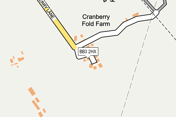 Map of CRANBERRY FOLD COURT MANAGEMENT COMPANY LTD at local scale