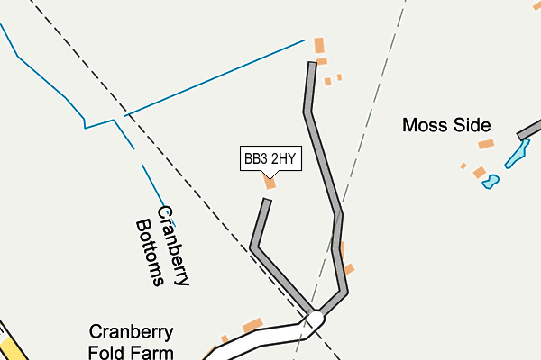 BB3 2HY map - OS OpenMap – Local (Ordnance Survey)