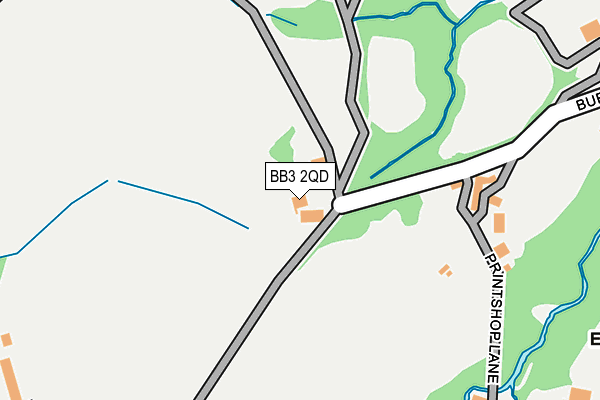 BB3 2QD map - OS OpenMap – Local (Ordnance Survey)