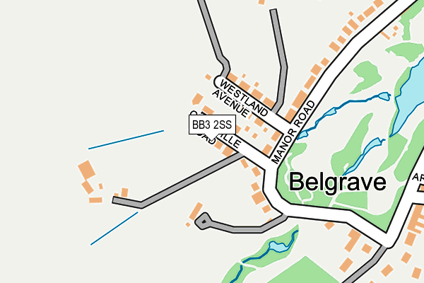 BB3 2SS map - OS OpenMap – Local (Ordnance Survey)