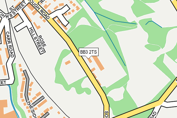 BB3 2TS map - OS OpenMap – Local (Ordnance Survey)