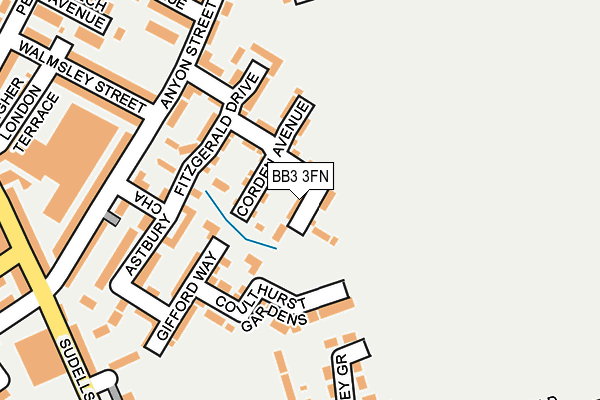BB3 3FN map - OS OpenMap – Local (Ordnance Survey)