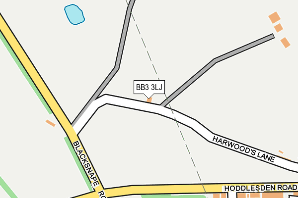 BB3 3LJ map - OS OpenMap – Local (Ordnance Survey)