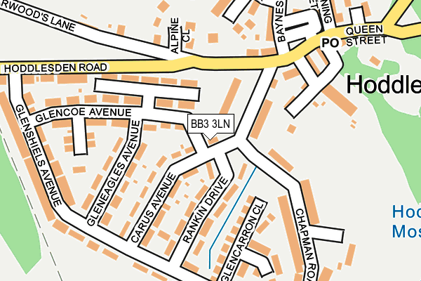 BB3 3LN map - OS OpenMap – Local (Ordnance Survey)