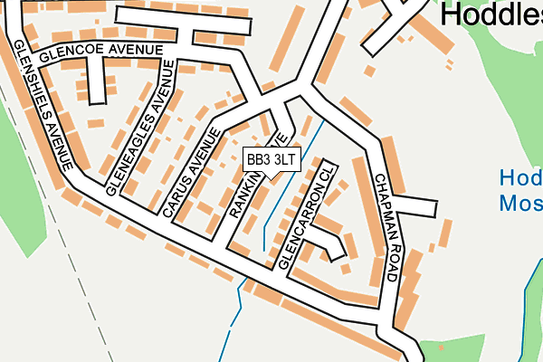 BB3 3LT map - OS OpenMap – Local (Ordnance Survey)