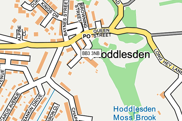 BB3 3NB map - OS OpenMap – Local (Ordnance Survey)