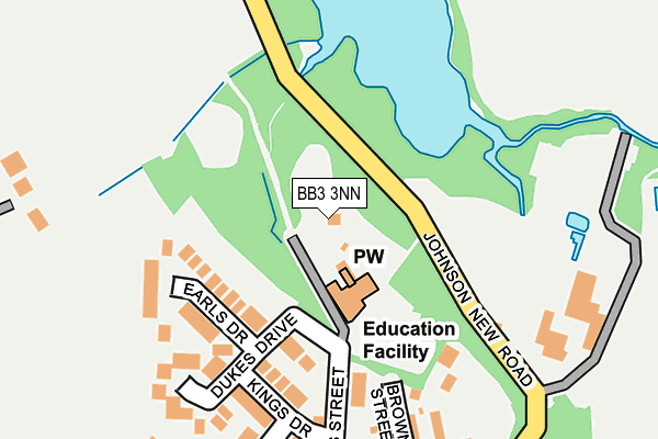 BB3 3NN map - OS OpenMap – Local (Ordnance Survey)