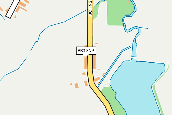 BB3 3NP map - OS OpenMap – Local (Ordnance Survey)