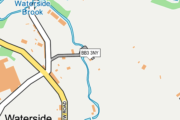 BB3 3NY map - OS OpenMap – Local (Ordnance Survey)