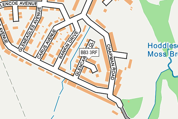 BB3 3RF map - OS OpenMap – Local (Ordnance Survey)