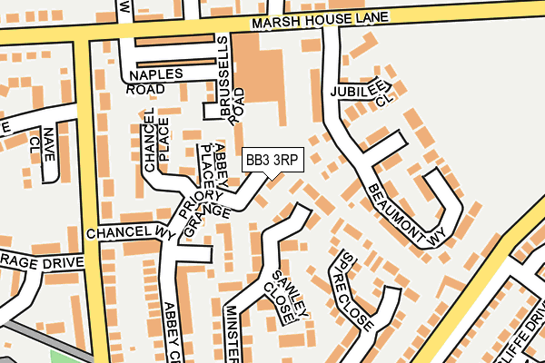 BB3 3RP map - OS OpenMap – Local (Ordnance Survey)