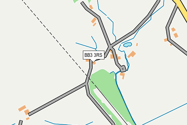 BB3 3RS map - OS OpenMap – Local (Ordnance Survey)