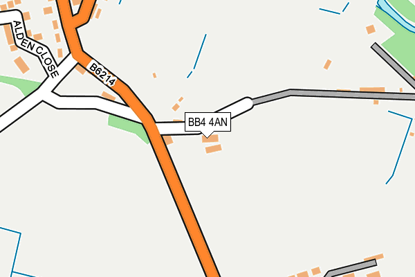 BB4 4AN map - OS OpenMap – Local (Ordnance Survey)