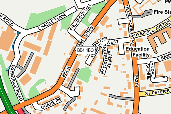 BB4 4BQ map - OS OpenMap – Local (Ordnance Survey)