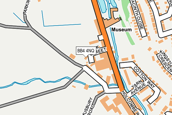 BB4 4NQ map - OS OpenMap – Local (Ordnance Survey)