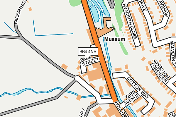 BB4 4NR map - OS OpenMap – Local (Ordnance Survey)