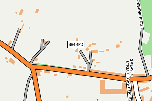 BB4 4PD map - OS OpenMap – Local (Ordnance Survey)