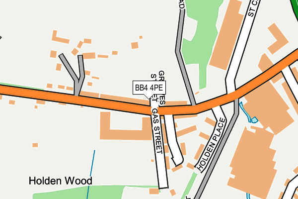 BB4 4PE map - OS OpenMap – Local (Ordnance Survey)