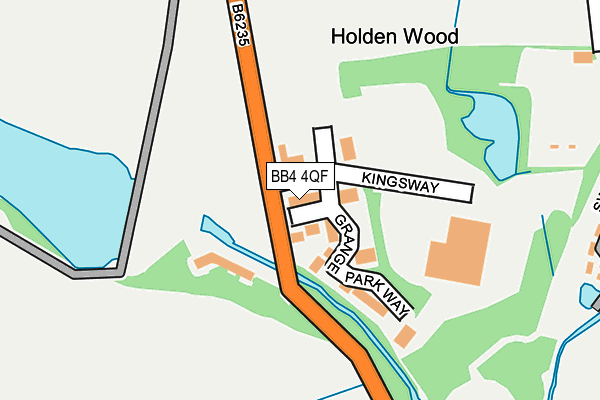 BB4 4QF map - OS OpenMap – Local (Ordnance Survey)